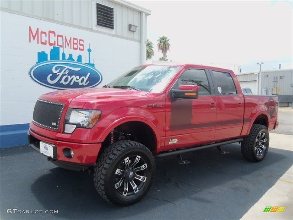 2012 F150 FX4 SuperCrew 4x4 - Red Candy Metallic / FX Sport Appearance Black/Red photo #1