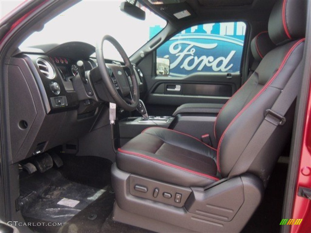 2012 F150 FX4 SuperCrew 4x4 - Red Candy Metallic / FX Sport Appearance Black/Red photo #10