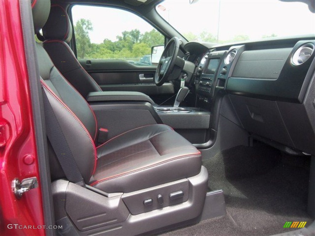 2012 F150 FX4 SuperCrew 4x4 - Red Candy Metallic / FX Sport Appearance Black/Red photo #13