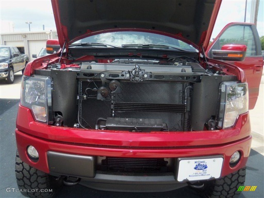 2012 F150 FX4 SuperCrew 4x4 - Red Candy Metallic / FX Sport Appearance Black/Red photo #22