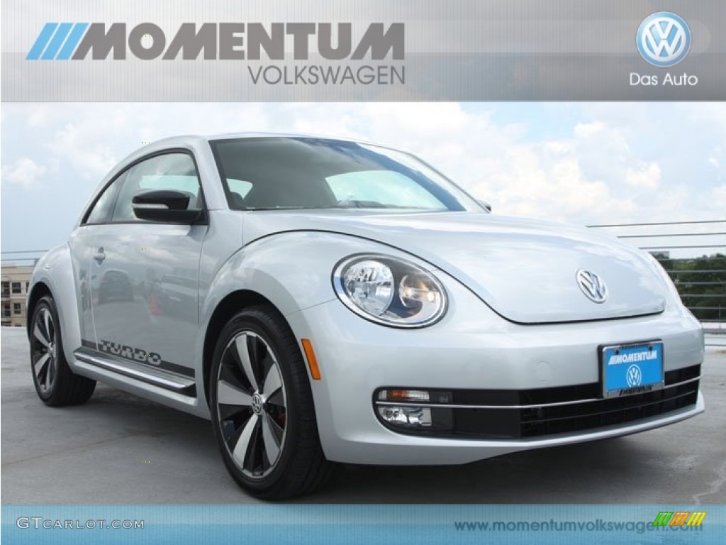 2012 Beetle Turbo - Reflex Silver Metallic / Titan Black photo #1