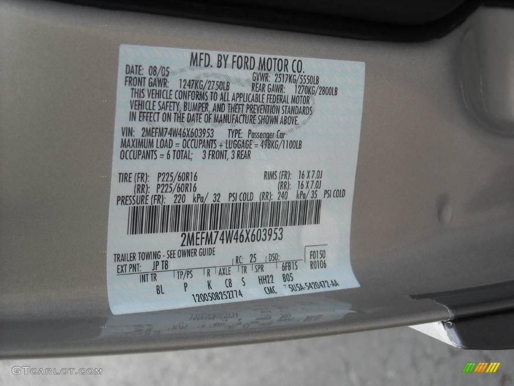 2006 Grand Marquis GS - Silver Birch Metallic / Medium Light Stone photo #26