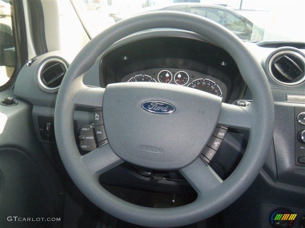 2012 Ford Transit Connect XLT Premium Wagon Dark Grey Steering Wheel Photo #68188398