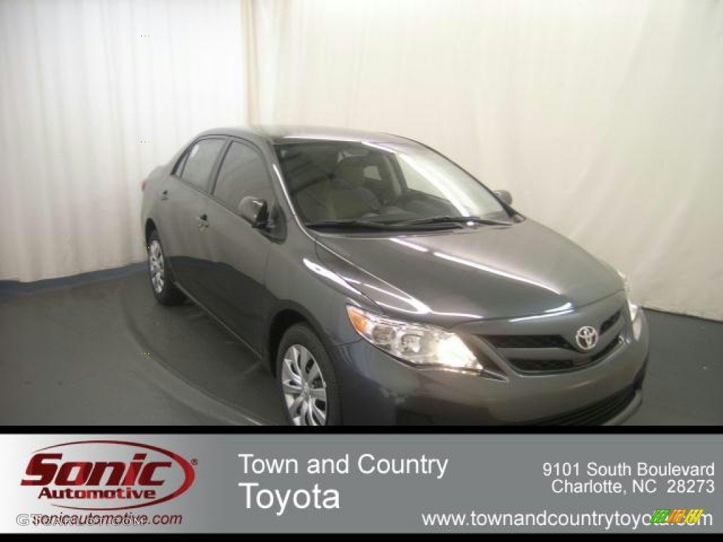 2012 Corolla LE - Magnetic Gray Metallic / Ash photo #1