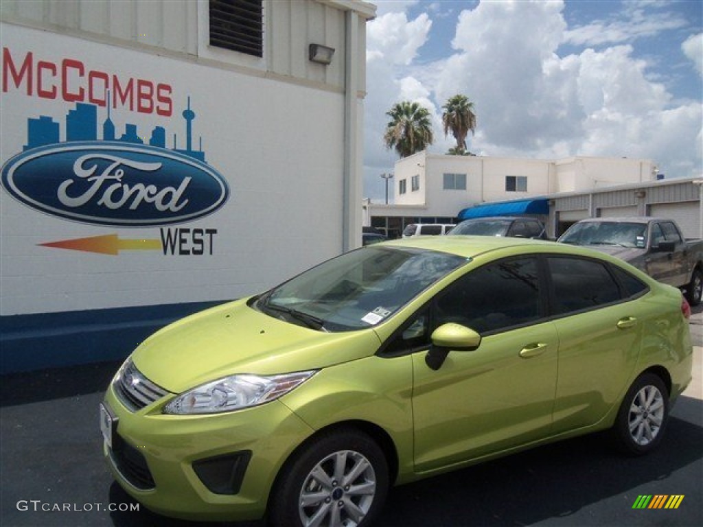 Lime Squeeze Metallic Ford Fiesta