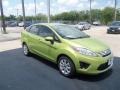 2012 Lime Squeeze Metallic Ford Fiesta SE Sedan  photo #7