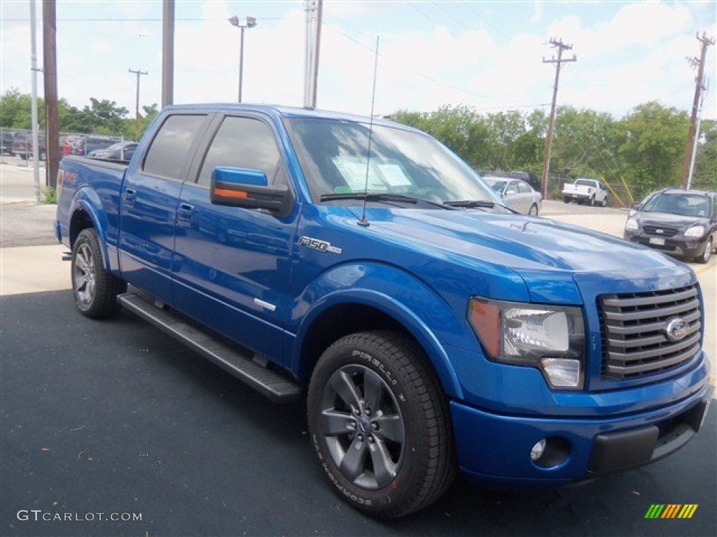 2012 F150 FX2 SuperCrew - Blue Flame Metallic / Black photo #7