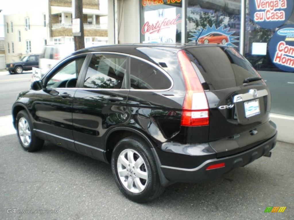 2009 CR-V EX 4WD - Crystal Black Pearl / Black photo #4