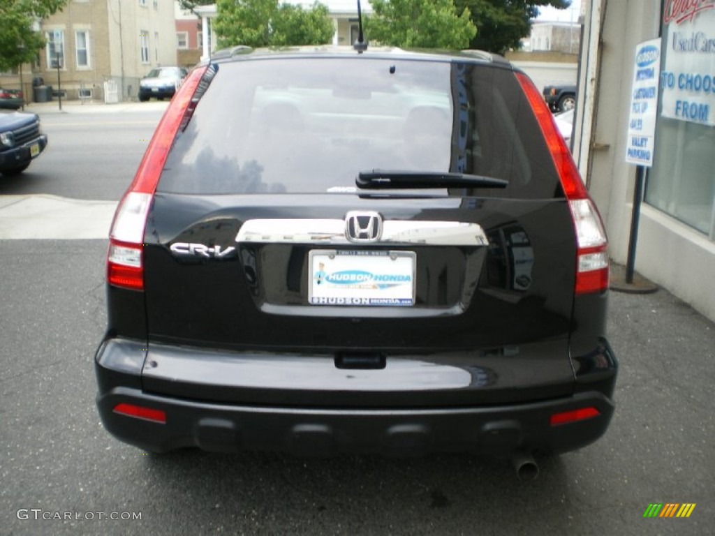 2009 CR-V EX 4WD - Crystal Black Pearl / Black photo #5