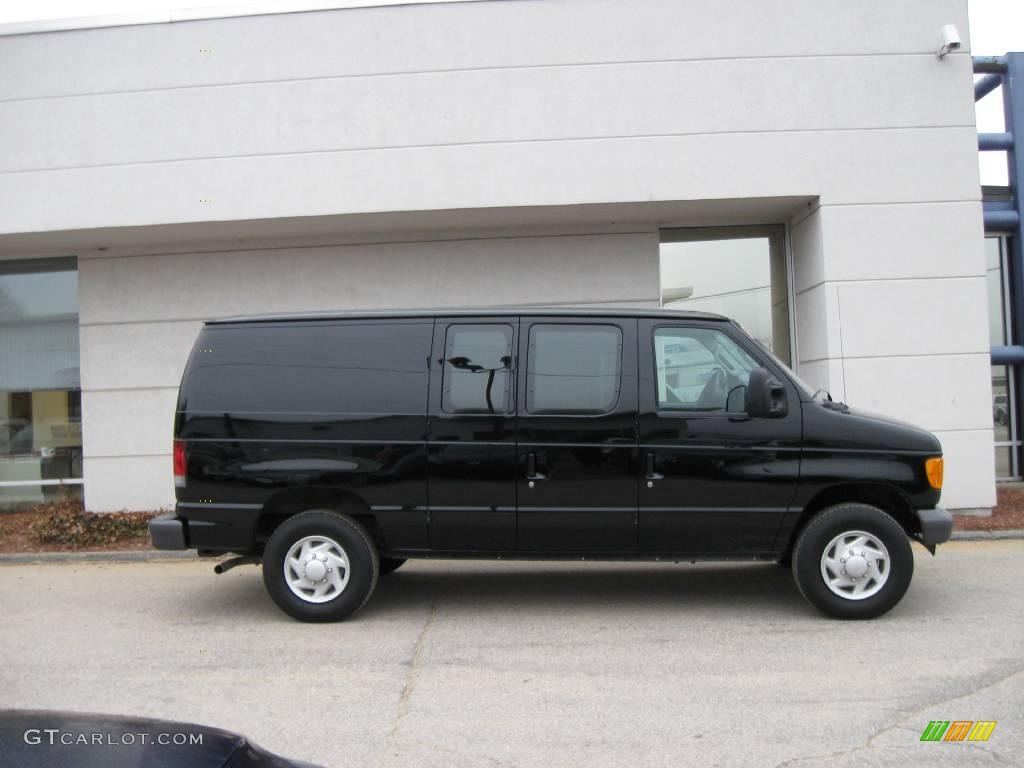 2007 E Series Van E250 Commercial - Black / Medium Flint Grey photo #6
