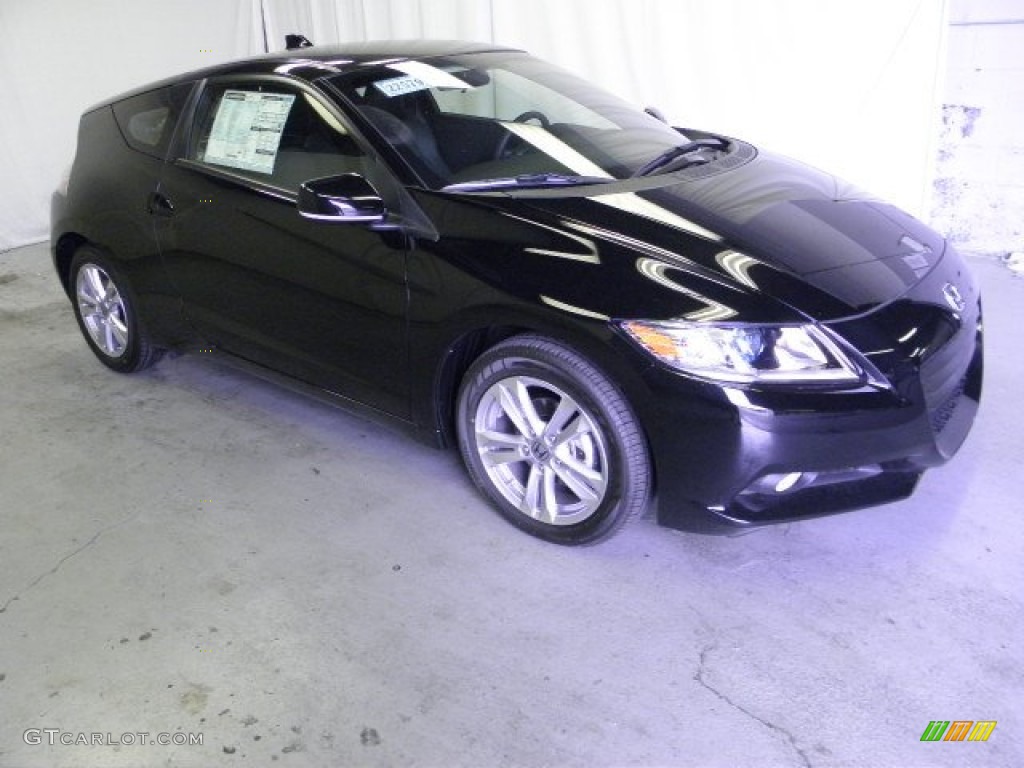 2012 CR-Z EX Sport Hybrid - Crystal Black Pearl / Black photo #1