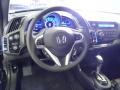 2012 Honda CR-Z Black Interior Steering Wheel Photo