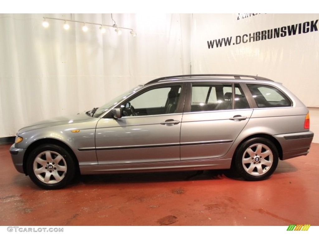2004 3 Series 325xi Wagon - Silver Grey Metallic / Black photo #5