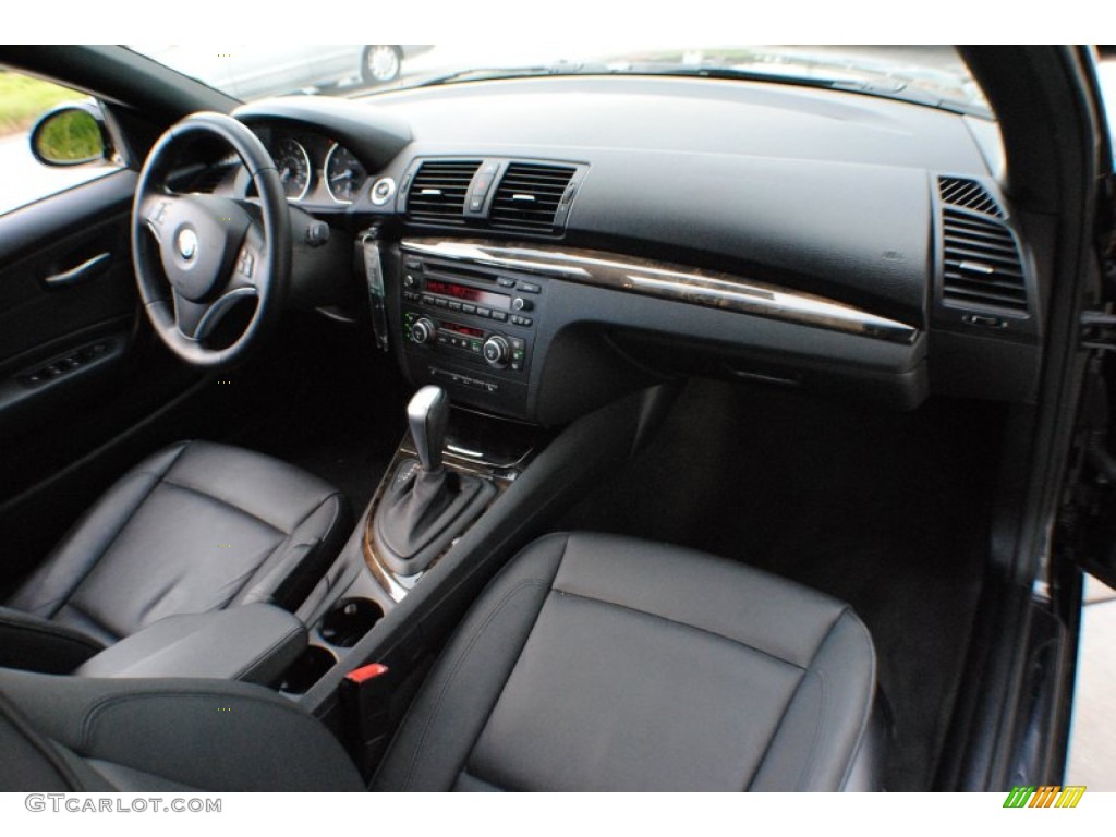 2009 1 Series 128i Convertible - Black Sapphire Metallic / Black photo #9
