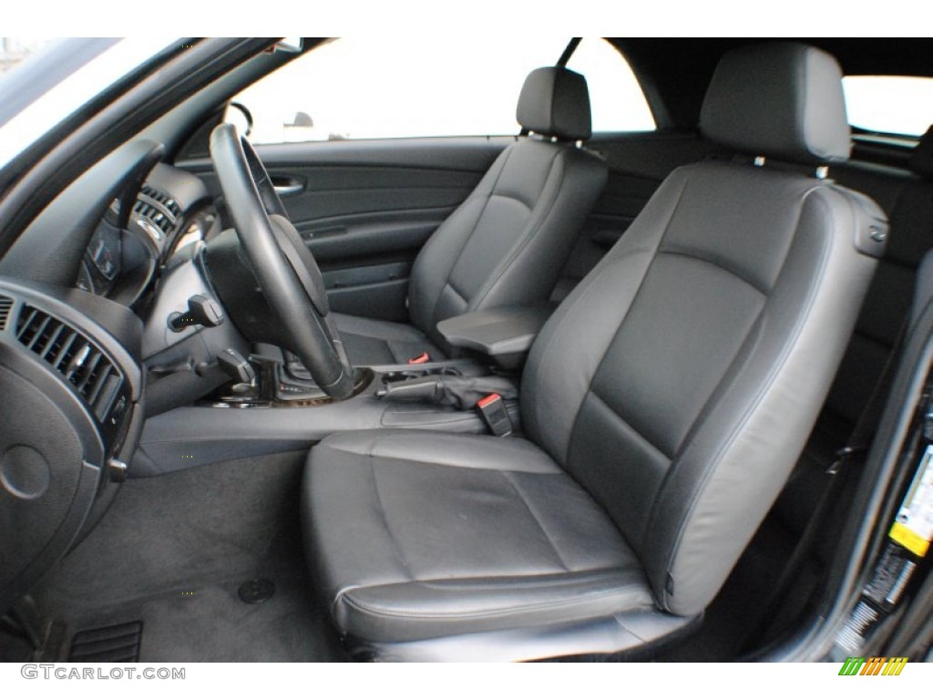 2009 1 Series 128i Convertible - Black Sapphire Metallic / Black photo #12