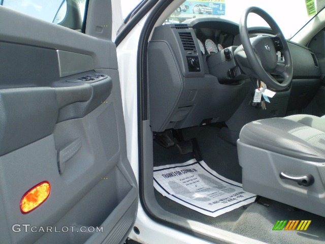 2007 Ram 1500 SLT Quad Cab - Bright White / Medium Slate Gray photo #14