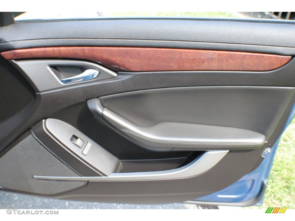 2009 Cadillac CTS 4 AWD Sedan Ebony Door Panel Photo #68193985