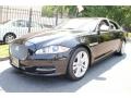 Ultimate Black Metallic 2011 Jaguar XJ XJL