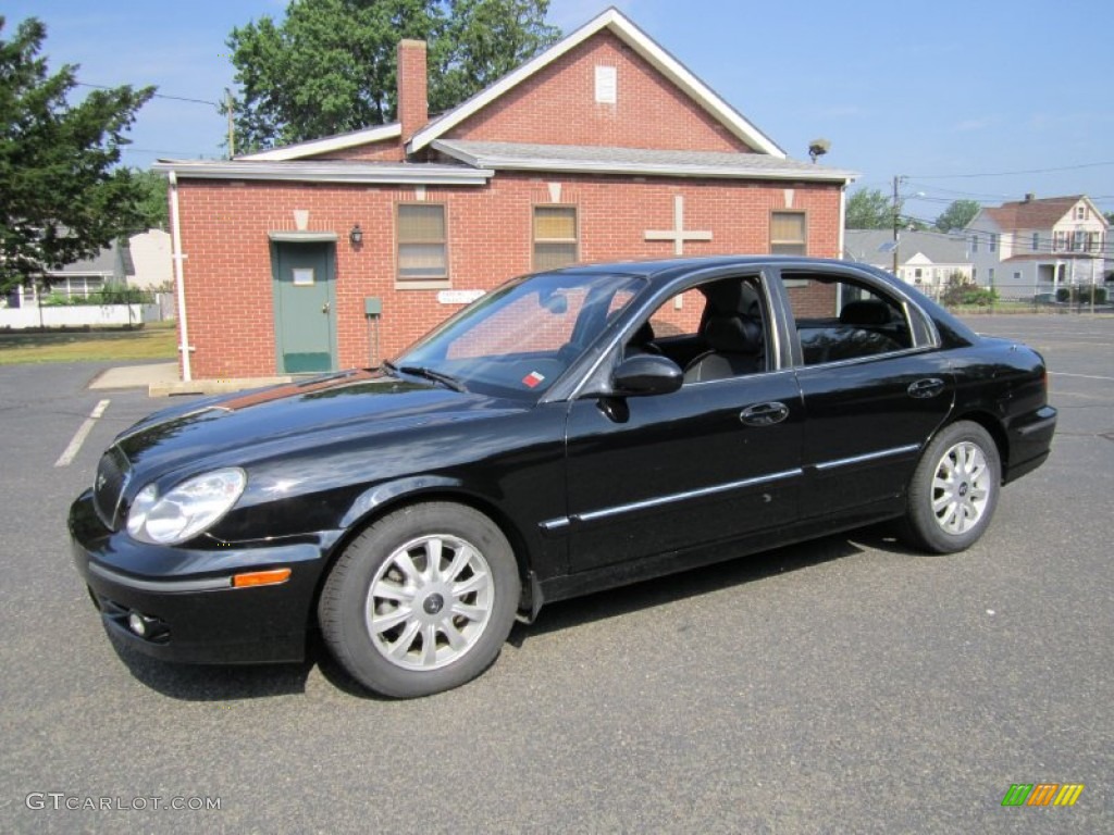 2005 Sonata GLS V6 - Ebony Black / Black photo #1