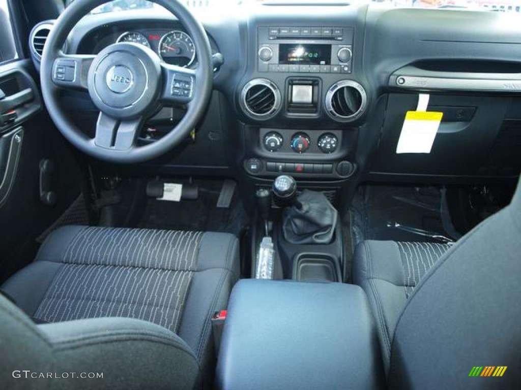 2012 Wrangler Sport 4x4 - Black / Black photo #6