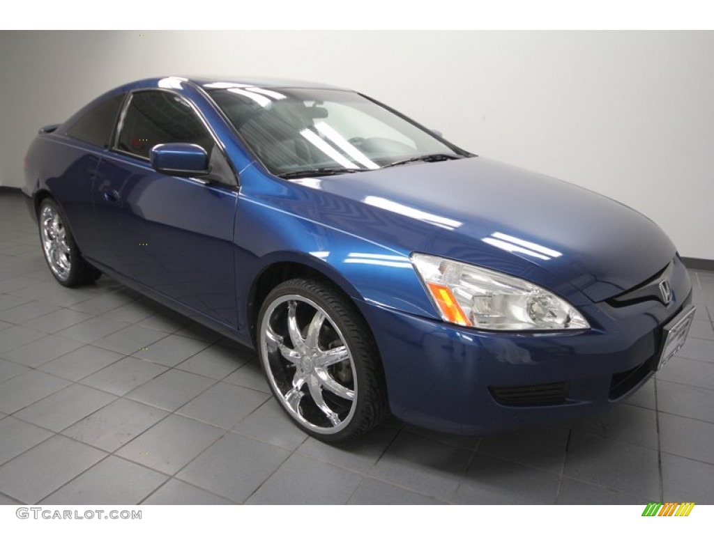 2004 Accord EX-L Coupe - Sapphire Blue Pearl / Black photo #1