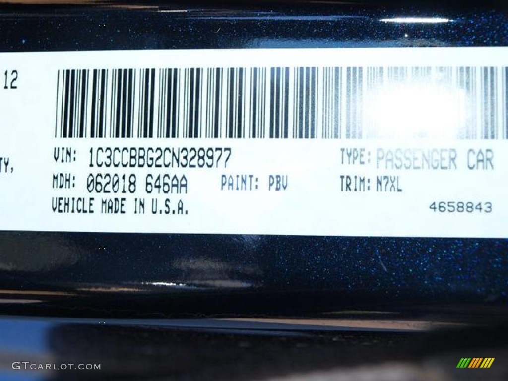 2012 200 Color Code PBV for Blackberry Pearl Coat Photo #68197462