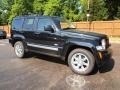 2012 Brilliant Black Crystal Pearl Jeep Liberty Latitude 4x4  photo #2