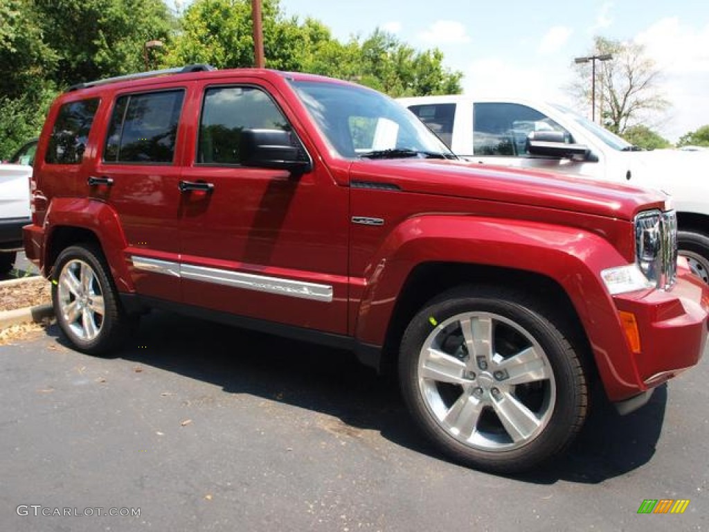 2012 Liberty Jet 4x4 - Deep Cherry Red Crystal Pearl / Dark Slate Gray photo #2