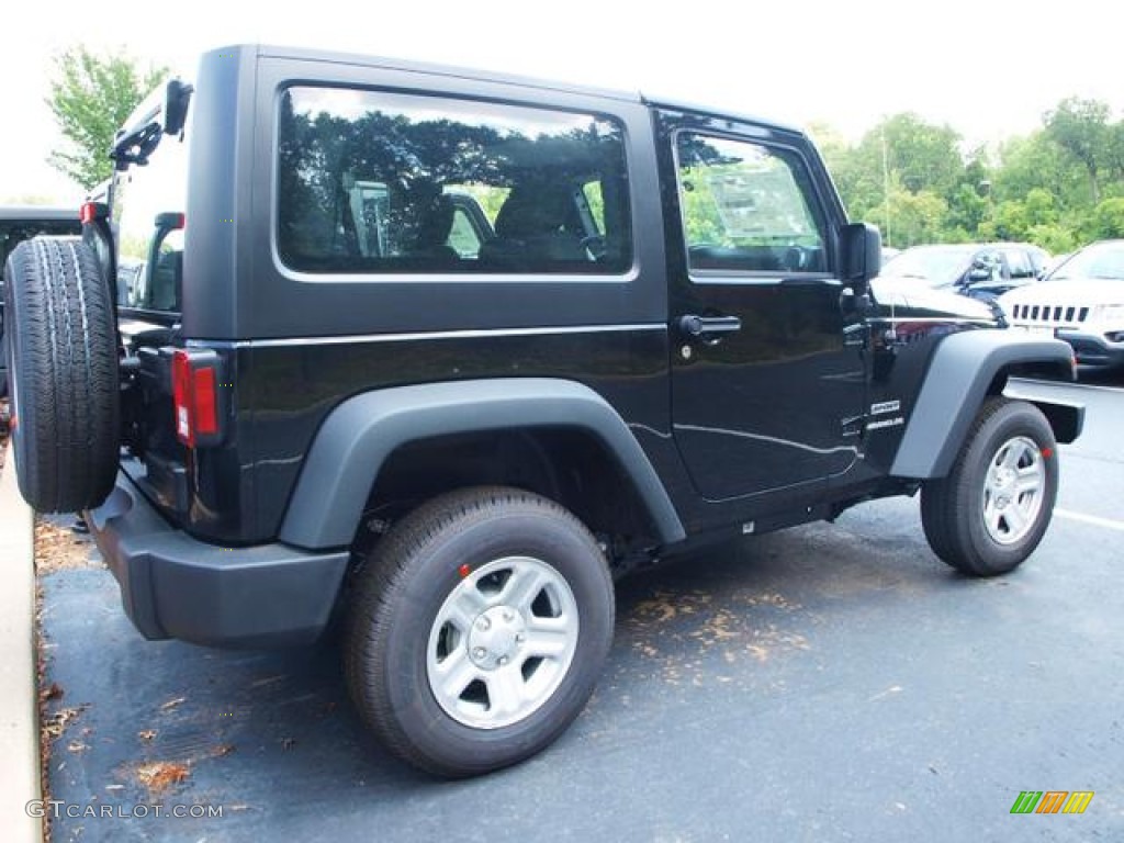 2012 Wrangler Sport 4x4 - Black / Black photo #3