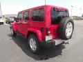 2012 Deep Cherry Red Crystal Pearl Jeep Wrangler Unlimited Sahara 4x4  photo #7