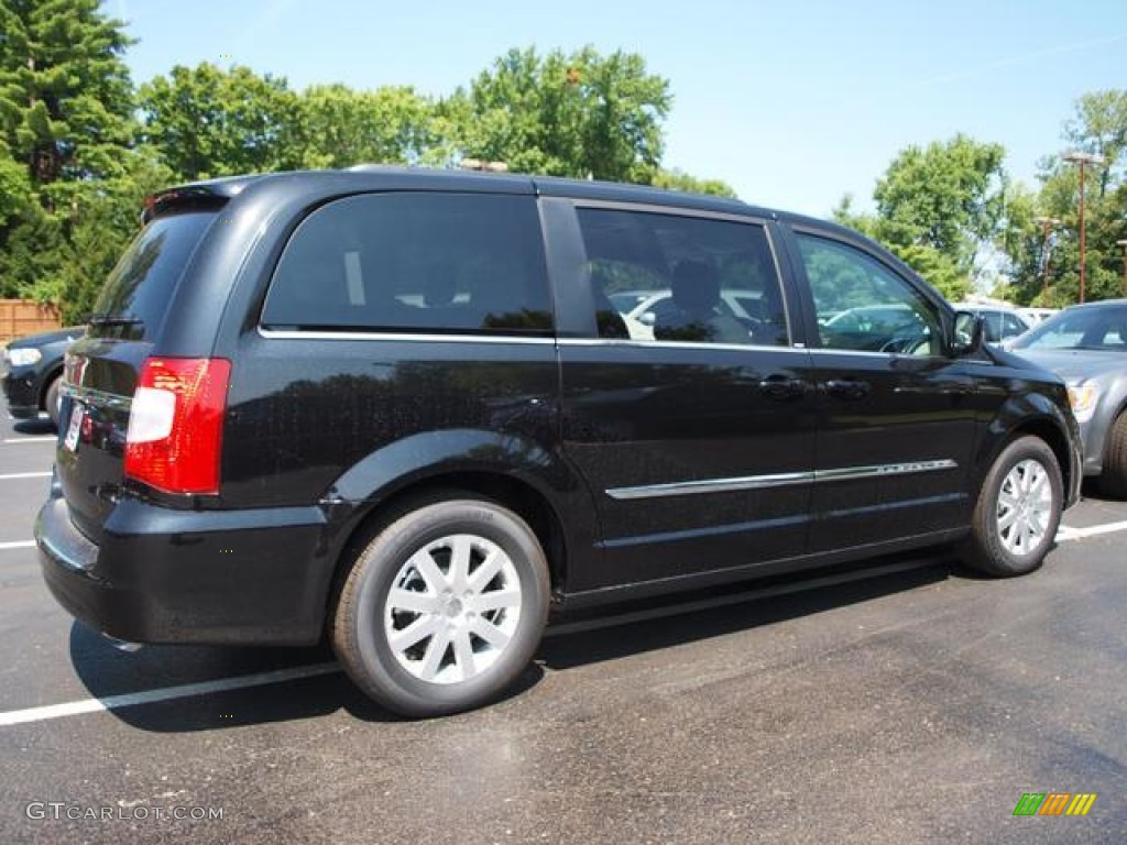 2012 Town & Country Touring - Brilliant Black Crystal Pearl / Black/Light Graystone photo #3