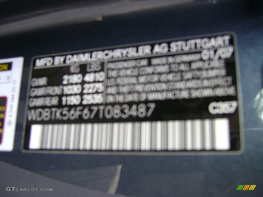 2007 CLK 350 Cabriolet - Cadet Blue Metallic / Stone photo #21