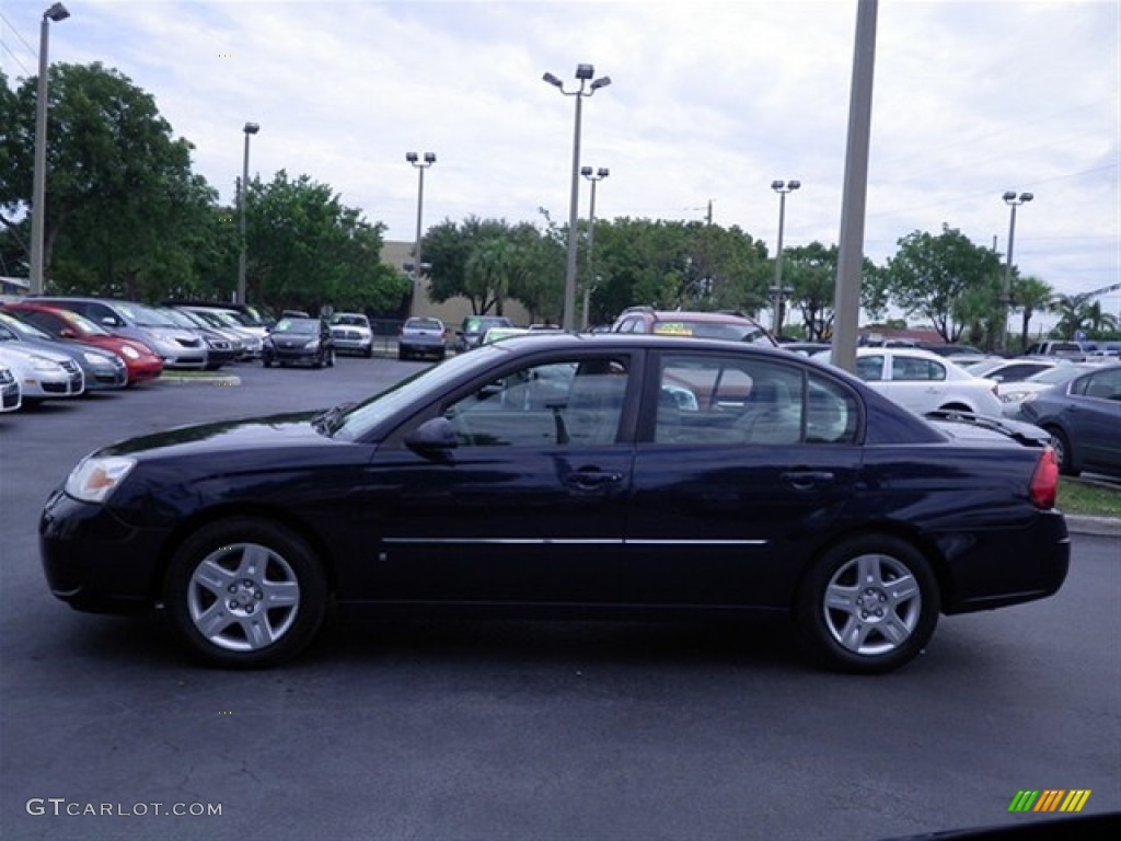 2006 Malibu LT V6 Sedan - Dark Blue Metallic / Titanium Gray photo #10