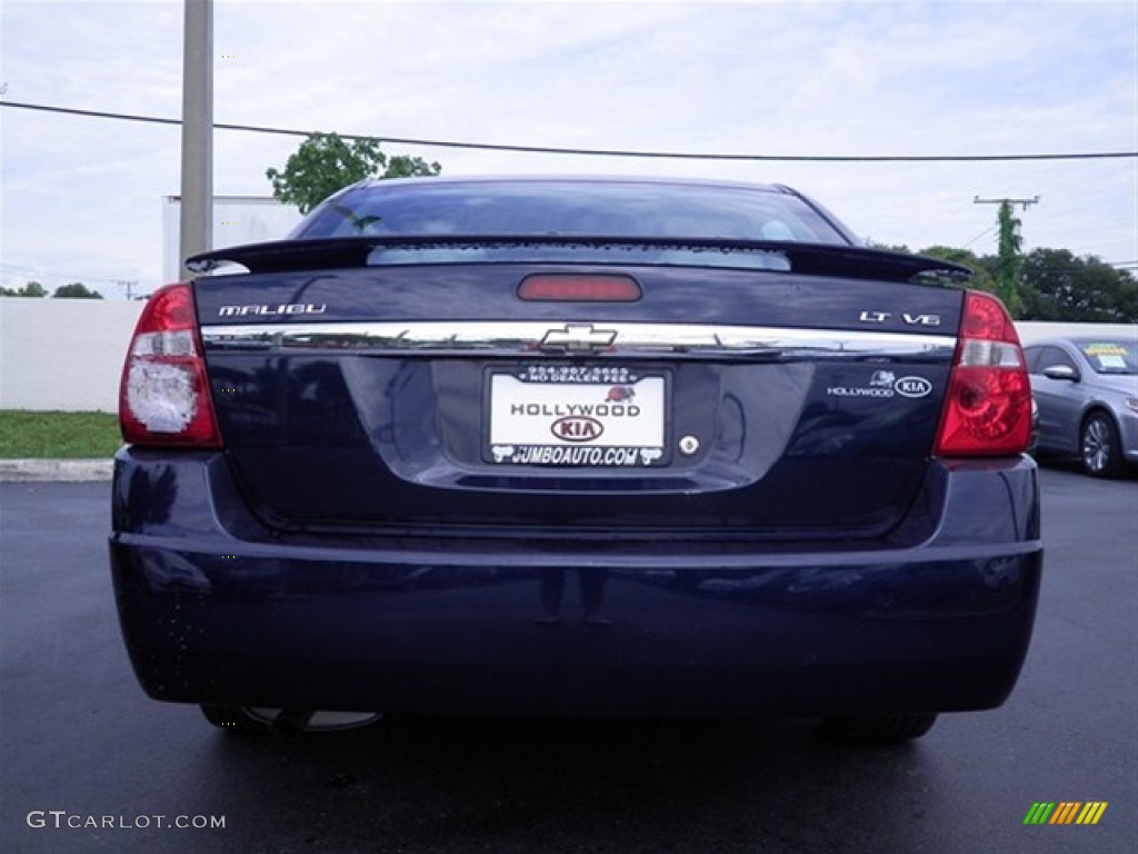 2006 Malibu LT V6 Sedan - Dark Blue Metallic / Titanium Gray photo #12