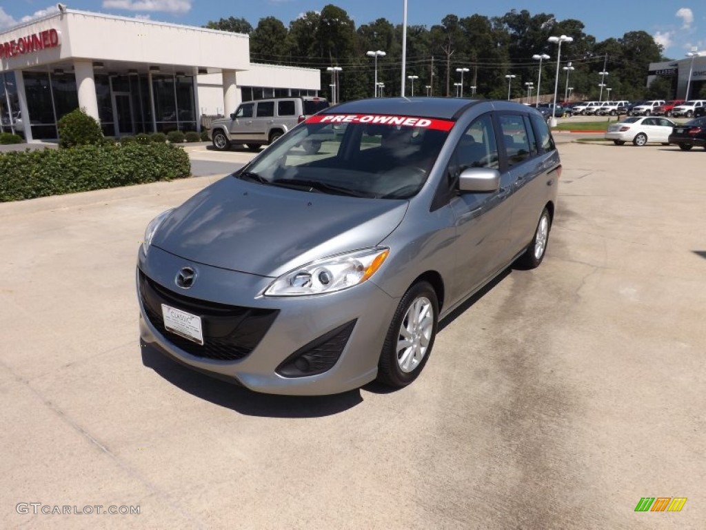 2012 MAZDA5 Sport - Liquid Silver Metallic / Black photo #1
