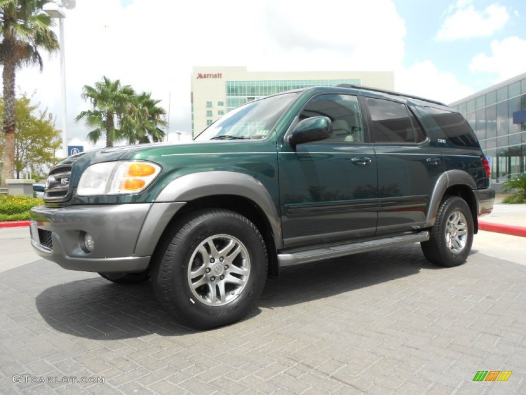 2003 Sequoia SR5 - Imperial Jade Mica / Oak photo #1