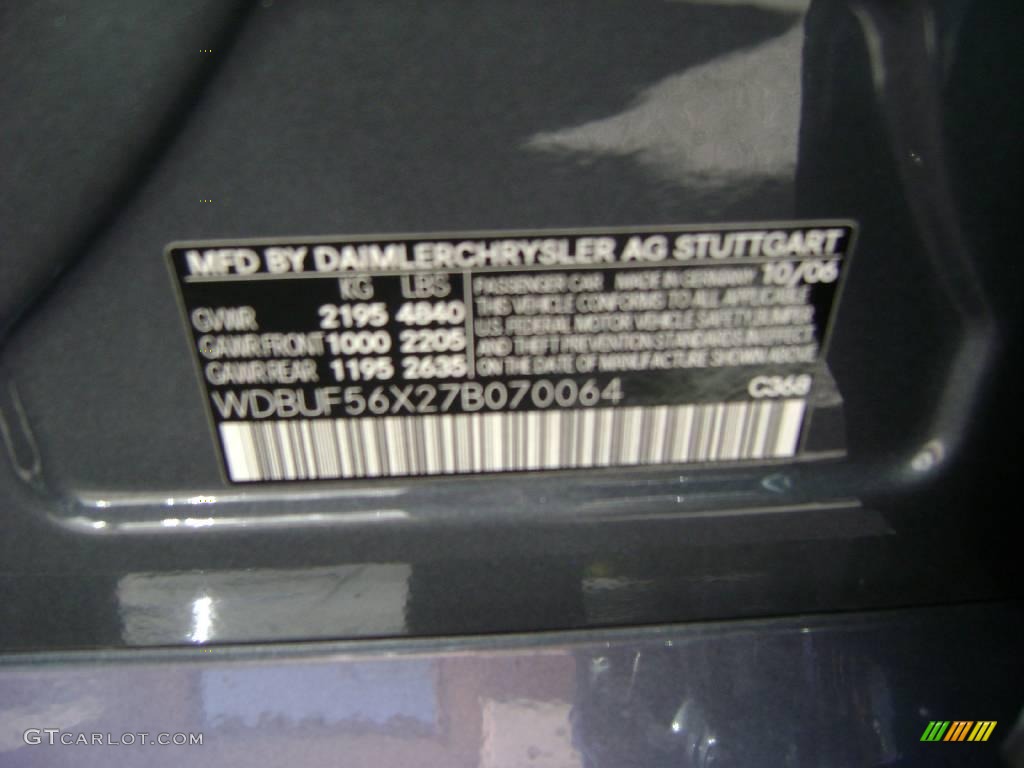 2007 E 350 Sedan - Flint Grey Metallic / Black photo #19