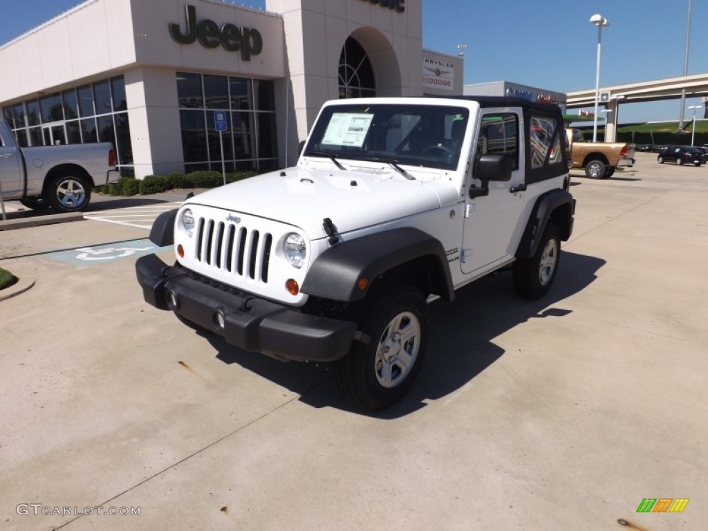 Bright White Jeep Wrangler