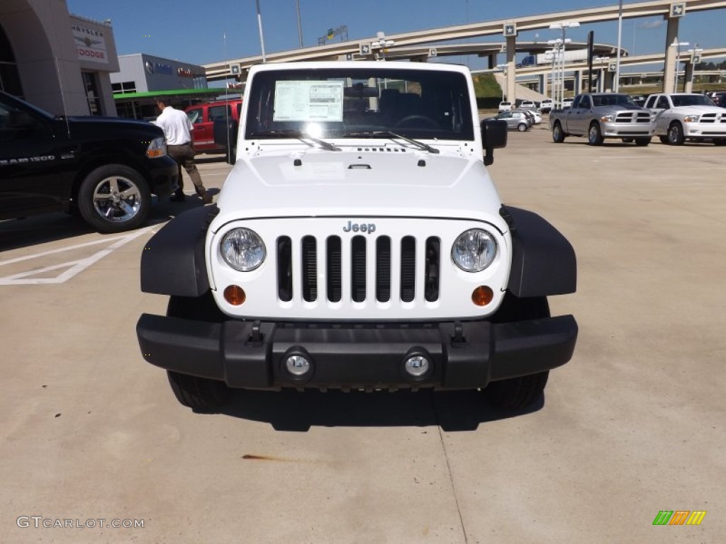 2012 Wrangler Sport 4x4 - Bright White / Black photo #8