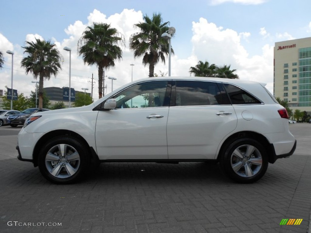 Aspen White Pearl II 2012 Acura MDX SH-AWD Technology Exterior Photo #68201772