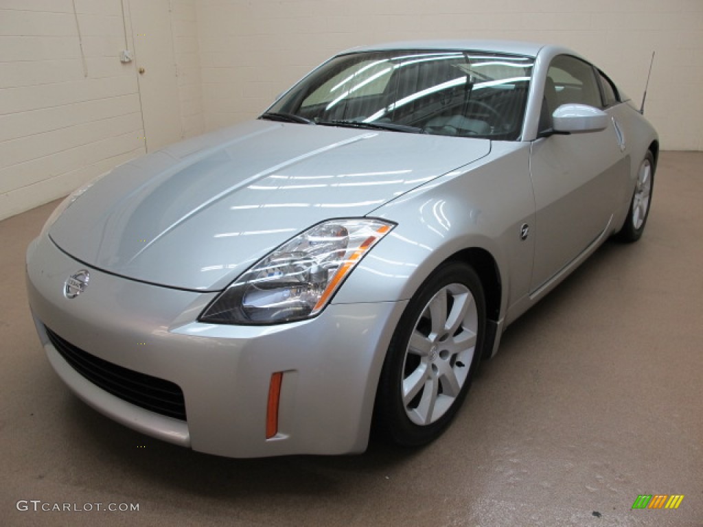 2003 350Z Touring Coupe - Chrome Silver / Carbon Black photo #4