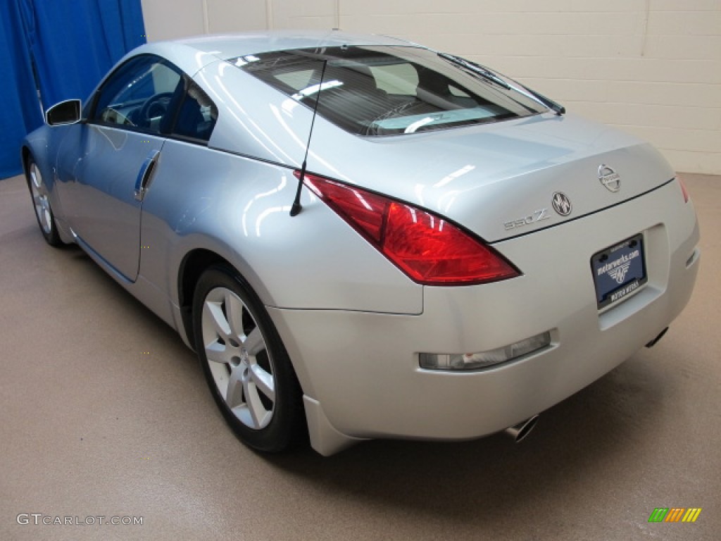 2003 350Z Touring Coupe - Chrome Silver / Carbon Black photo #6