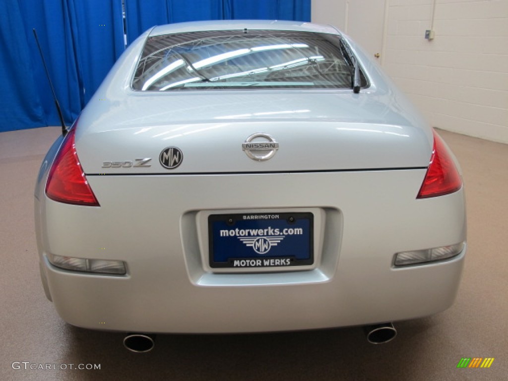 2003 350Z Touring Coupe - Chrome Silver / Carbon Black photo #7