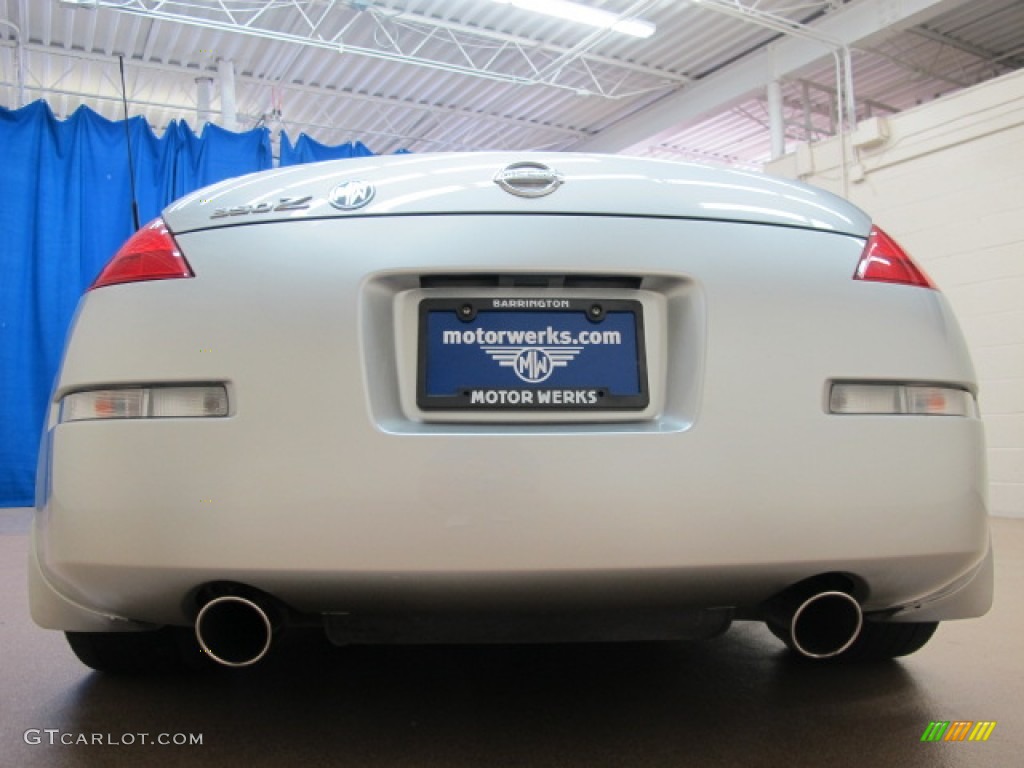 2003 350Z Touring Coupe - Chrome Silver / Carbon Black photo #8