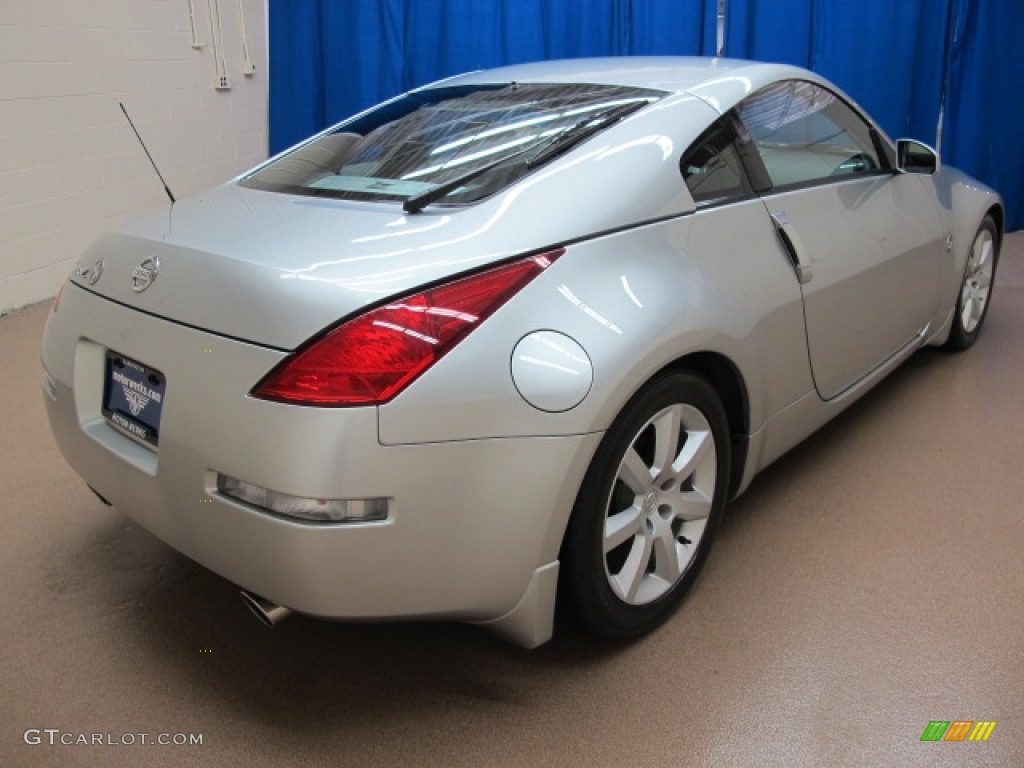 2003 350Z Touring Coupe - Chrome Silver / Carbon Black photo #9