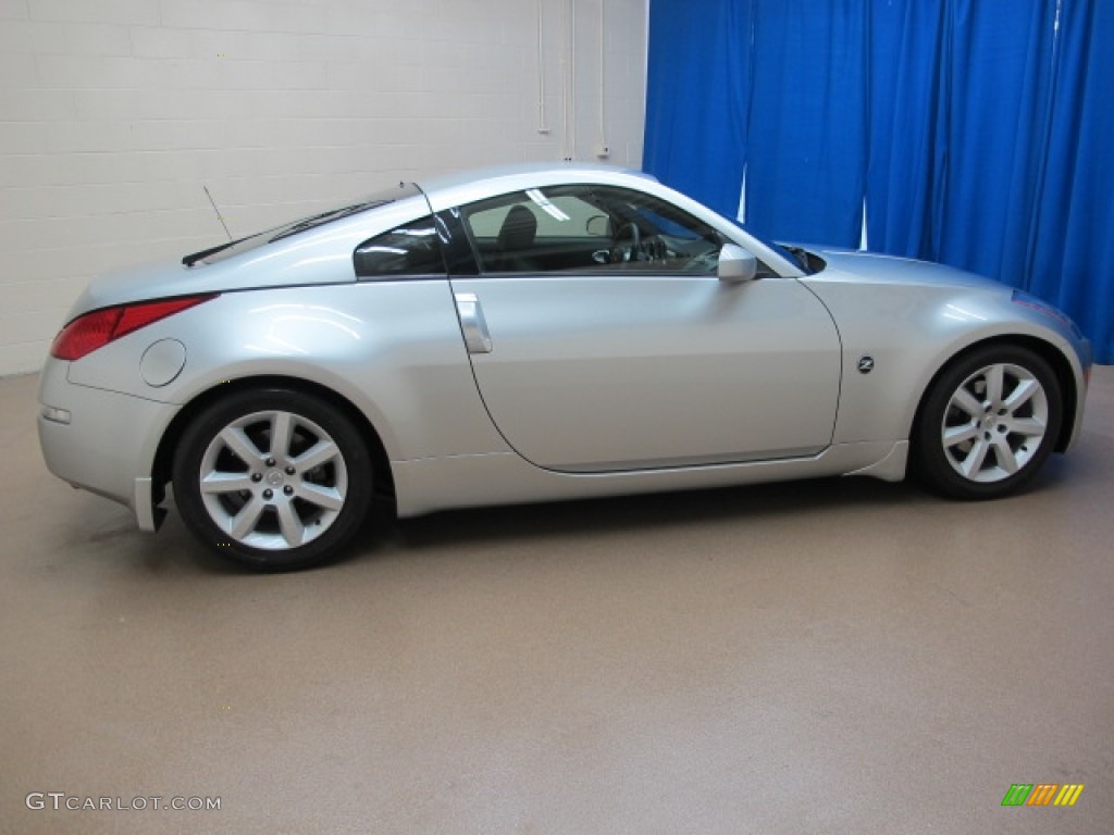 2003 350Z Touring Coupe - Chrome Silver / Carbon Black photo #10
