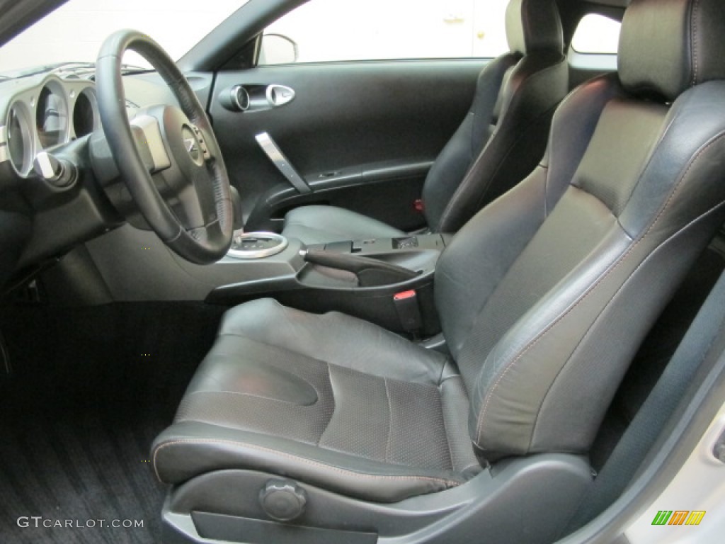 2003 350Z Touring Coupe - Chrome Silver / Carbon Black photo #17
