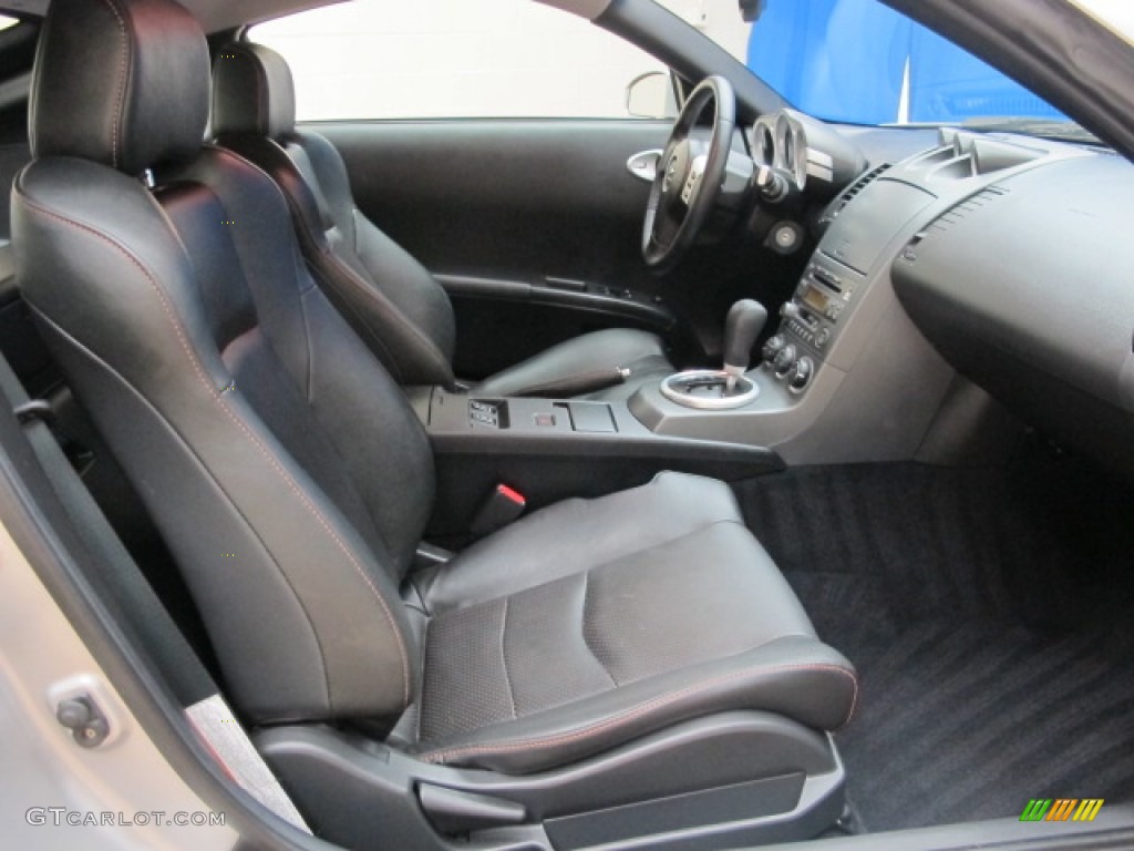 2003 350Z Touring Coupe - Chrome Silver / Carbon Black photo #19