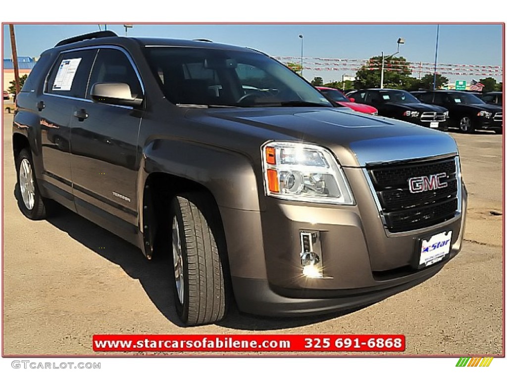 2011 Terrain SLT - Espresso Brown Metallic / Brownstone photo #8