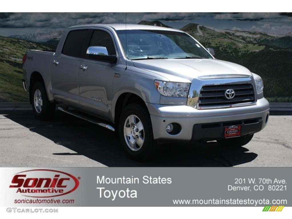 2008 Tundra Limited CrewMax 4x4 - Silver Sky Metallic / Graphite Gray photo #1